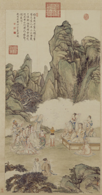 图片[1]-Ding Guanpeng Qianlong Emperor Bu’er Image Axis-China Archive